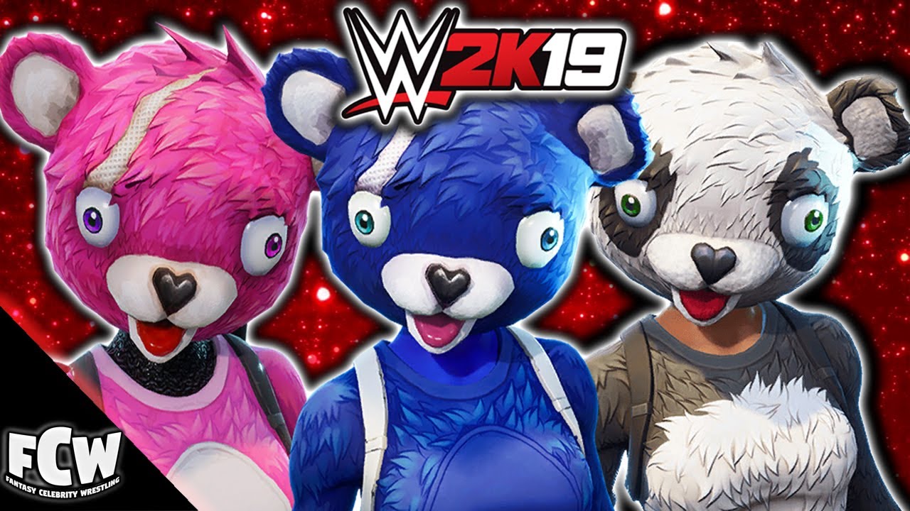 WWE 2K19 | Fortnite Special | Snuggle Team leader vs fireworks Team Leader & Panda Team Leader(2019)