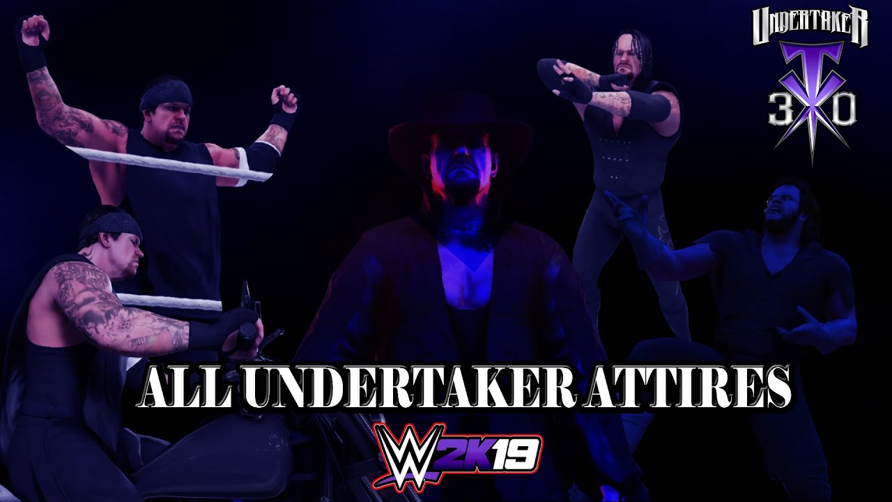 WWE 2K19 ALL UNDERTAKER ATTIRES 1990-2020