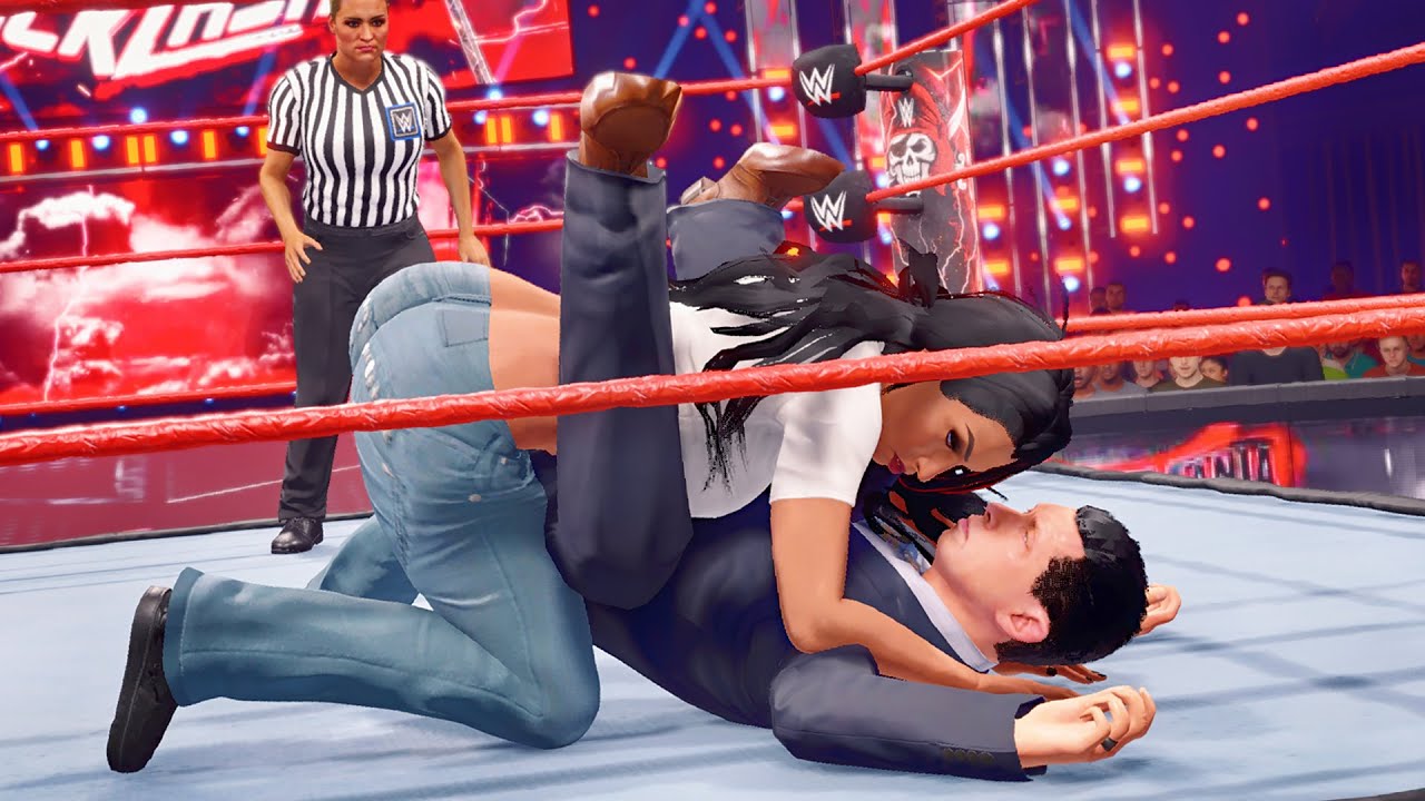 WWE 2k22: Victoria vs Michael Cole, intergender wrestling