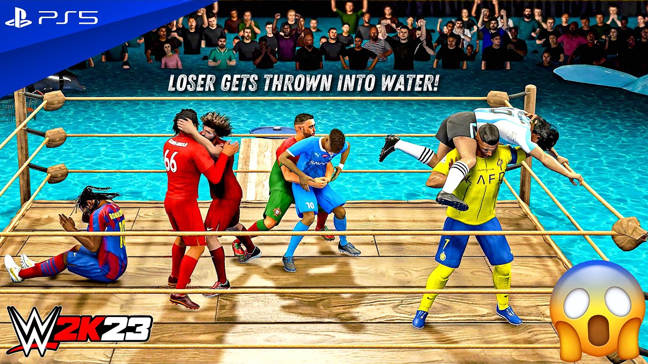 WWE 2K23 - Football Water Royal Rumble Match | PS5™ [4K60]