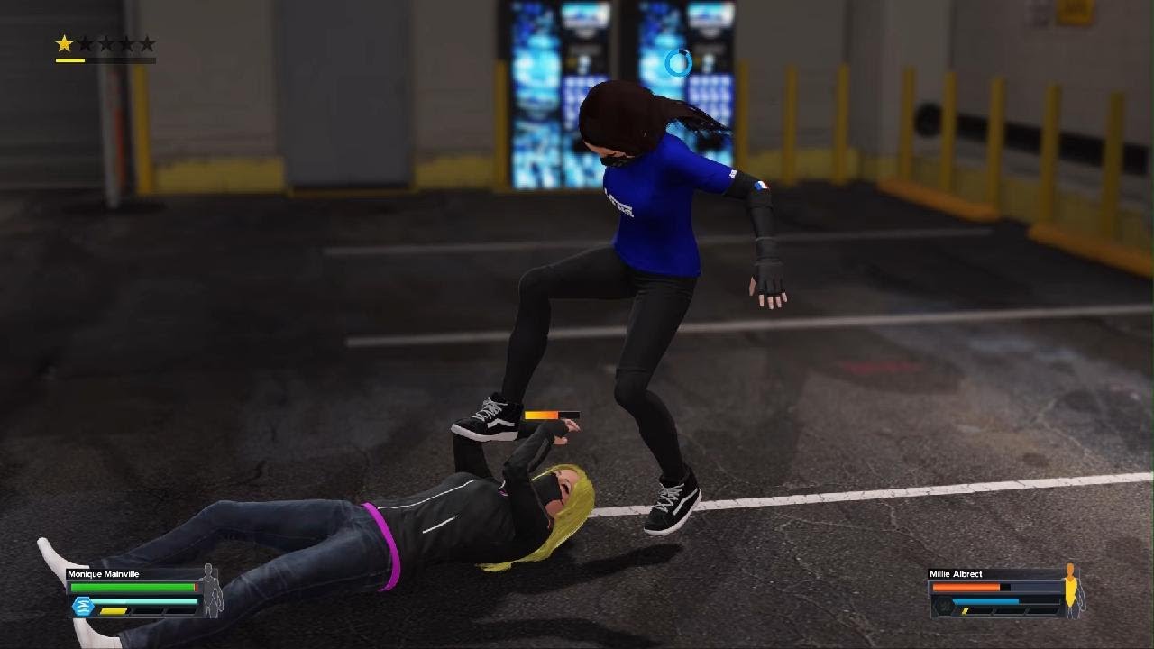 WWE 2K23 Parking Lot Stomp Trample In Vans Shoes