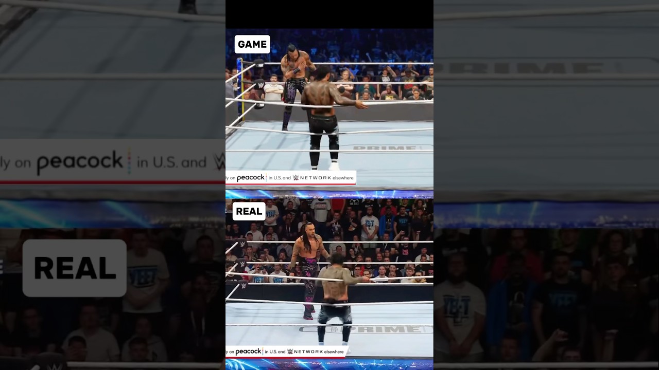 WWE 2K25 REAL VS GAME