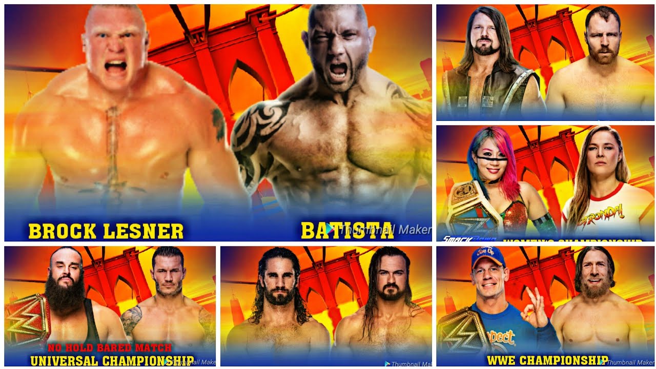 WWE SUMMER SLAM 2019 DREAM MATCH CARD !