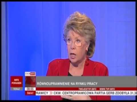 Wywiad z wiceprzewodniczącą KE Viviane Reding, TVP INFO, 13 maja 2013