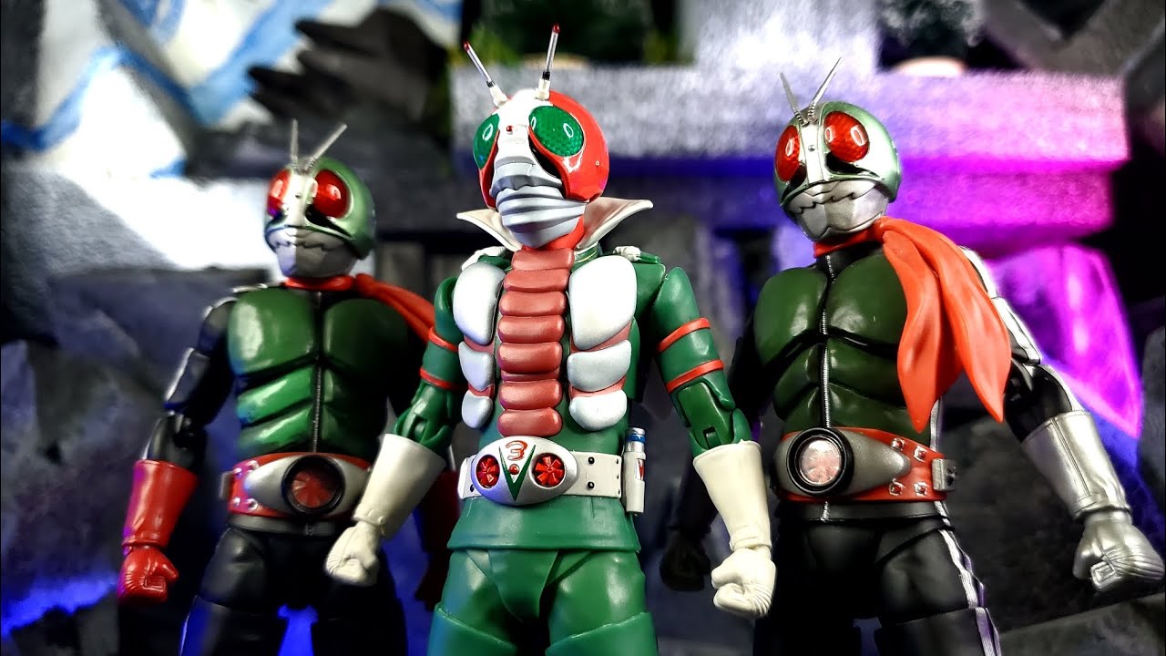 X3Reviews: S.H. Figuarts Kamen Rider V3 Shinkocchou Seihou (Karate Bugman 3)