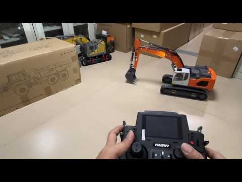 XDRC 1:14 Hydraulic RC Excavator 5CH Valve for PL18EV Radio Liebherr 945 Digger Test Video