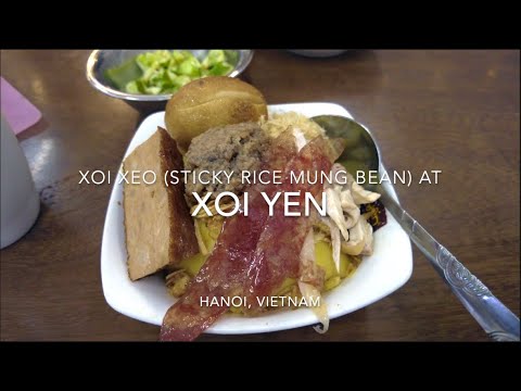Xôi Yến, Hanoi: Enjoying Xôi Xéo, Vietnamese Breakfast Dish, Vietnam (March, 2023)
