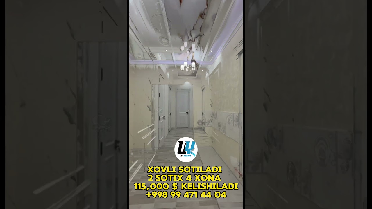 XOVLI SOTILADI Toshkent sh 2 sotix 4 xona + padval