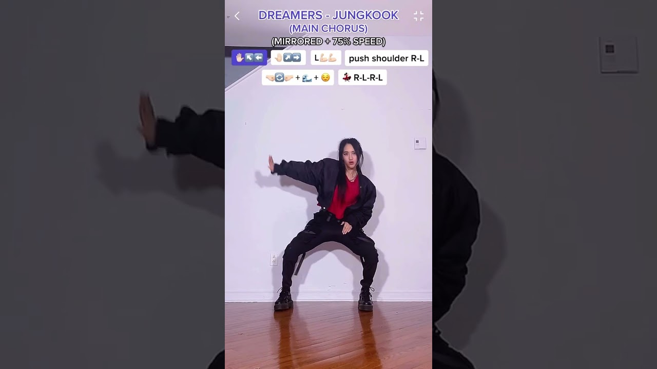 [XTINE] Jungkook - 'Dreamers' Main Chorus Dance Tutorial (Mirrored + 75% speed)