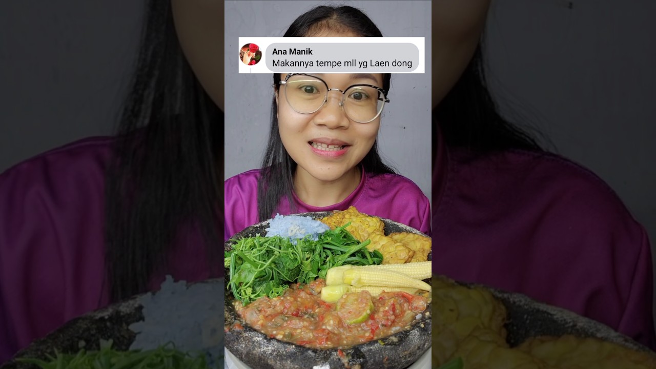 Yah mau gimana doyannya sm tempe 😁 #marikitacoba #mukbang