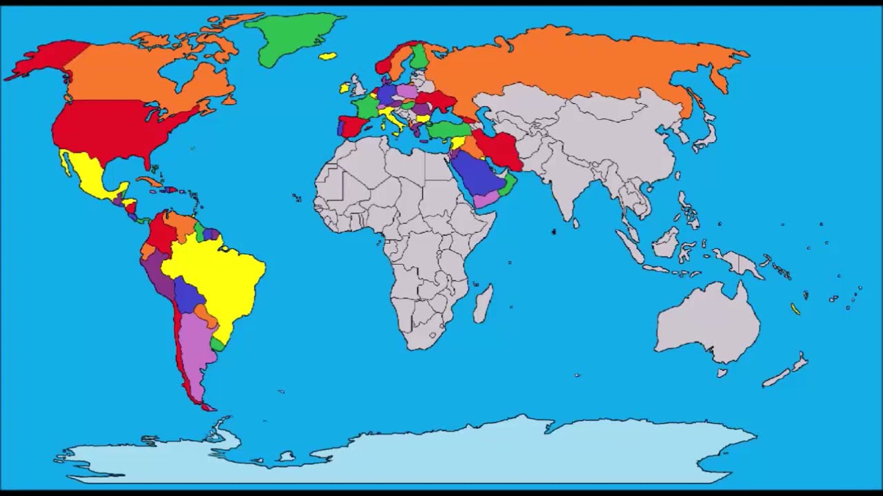 Yakko's world 2019 by zombiedude245 but when map shows an island Bizarre Bits says 