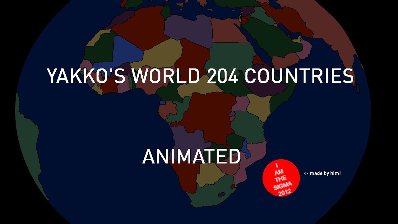 Yakko's World 204 Countries Fully Animated
