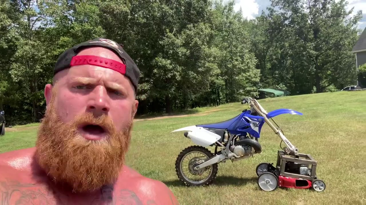 Y’all check out my new FANCY lawnmower