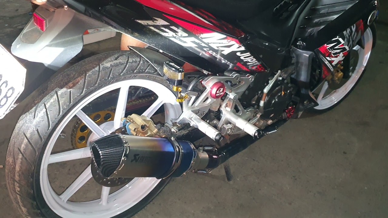 Yamaha Sniper MX 135 with Akrapovic titanium trioval tip 370mm sound check no db killer