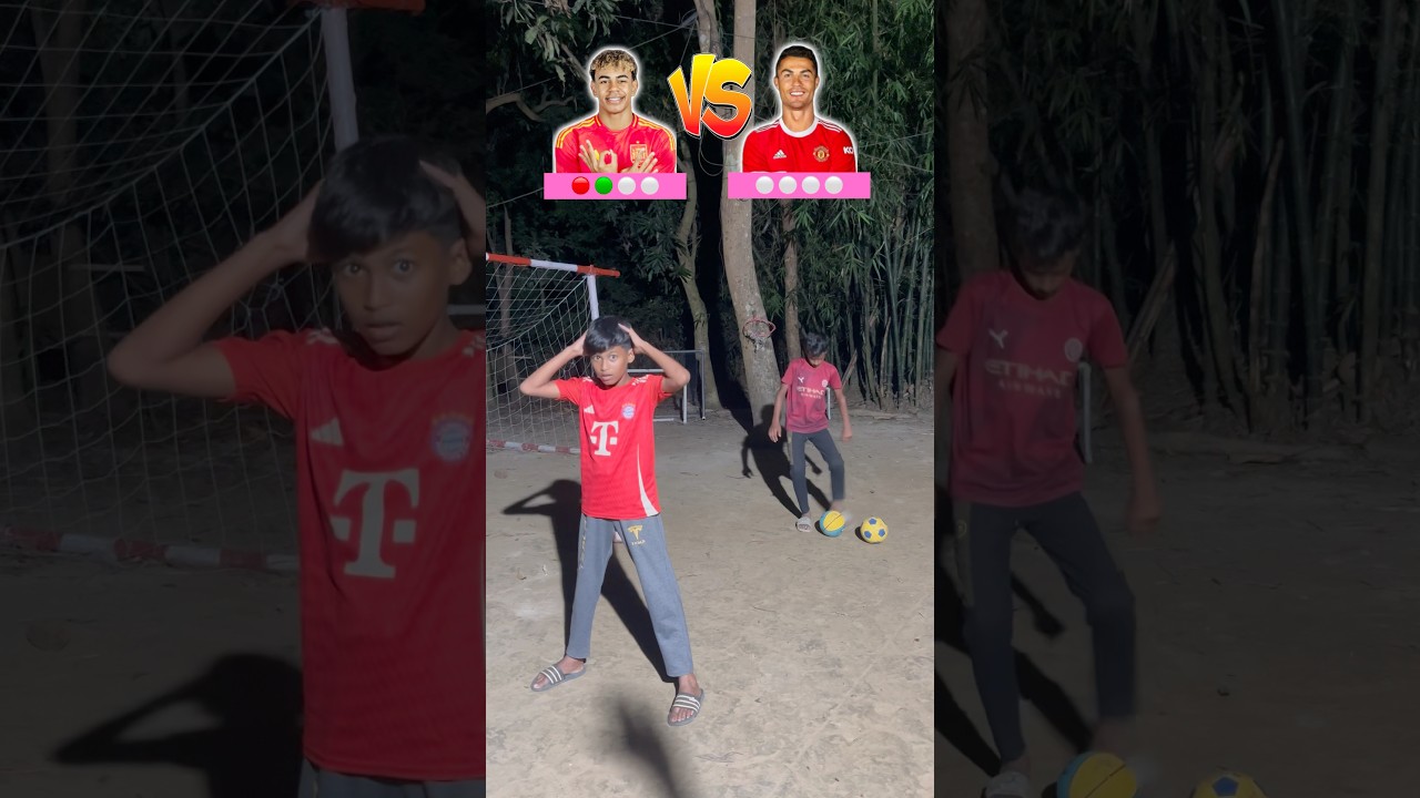 Yamal 🆚 Ronaldo 1vs1 nutmeg challenge ⁉️🤯#shorts #football #trending #ronaldo #yamal