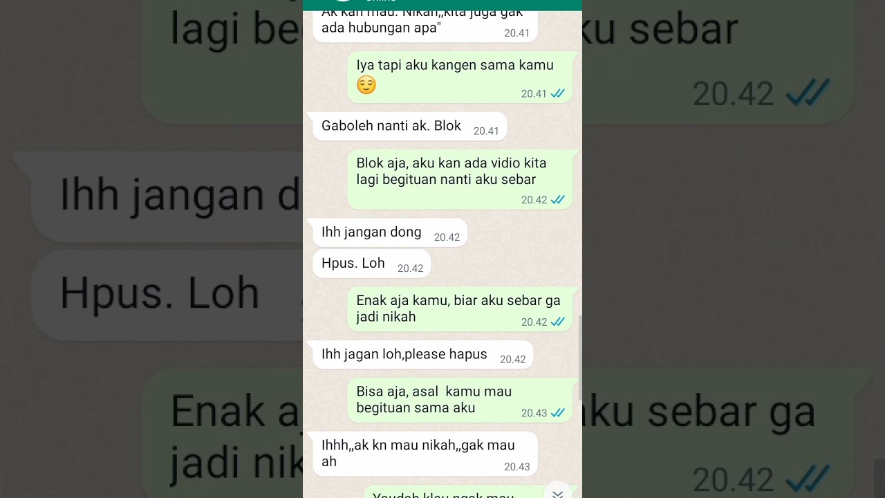 yang mau nonton full vidio klik profil ya #messenger #prankchat #michat #subscribe