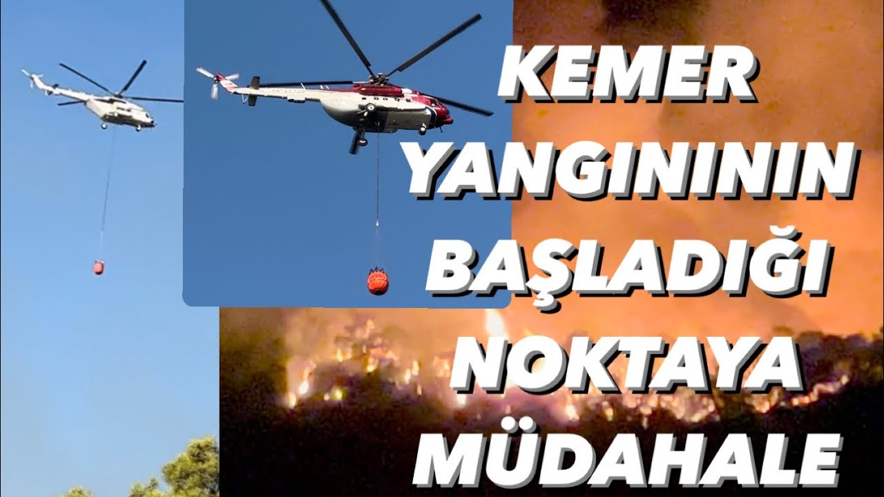 Yangın nasıl başladı havadan müdahale ne zaman etkinleşti? Kemer Göynük’te yangının çıkış noktası