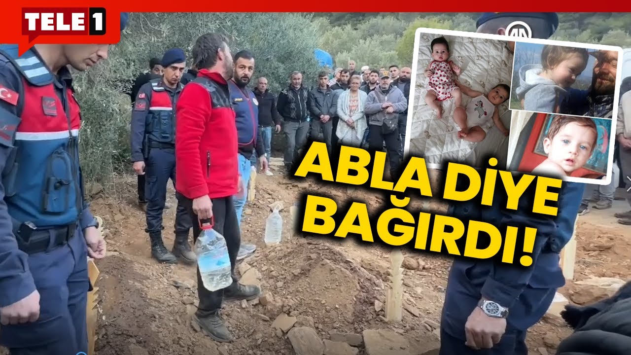 Yangında ölen 5 çocuk toprağa verildi! Baba feryat figan ağladı