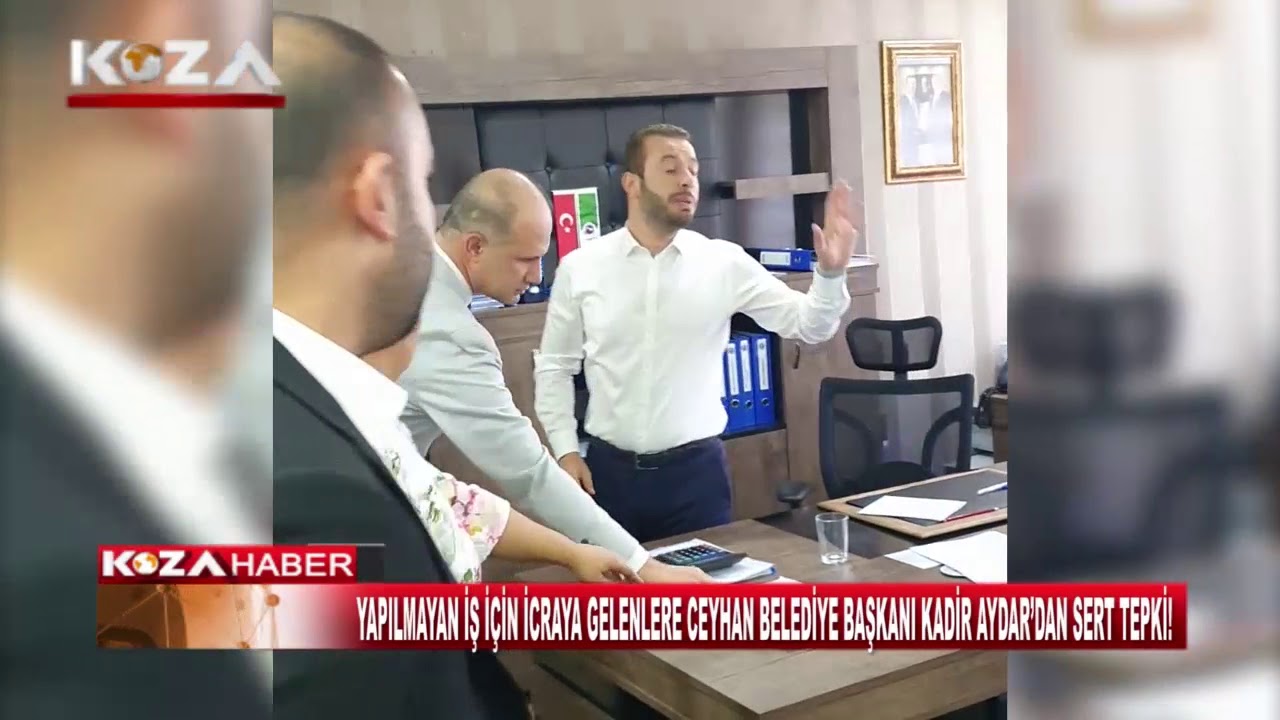 YAPILMAYAN İŞ İÇİN İCRAYA GELENLERE CEYHAN BELEDİYE BAŞKANI KADİR AYDAR’DAN SERT TEPKİ!