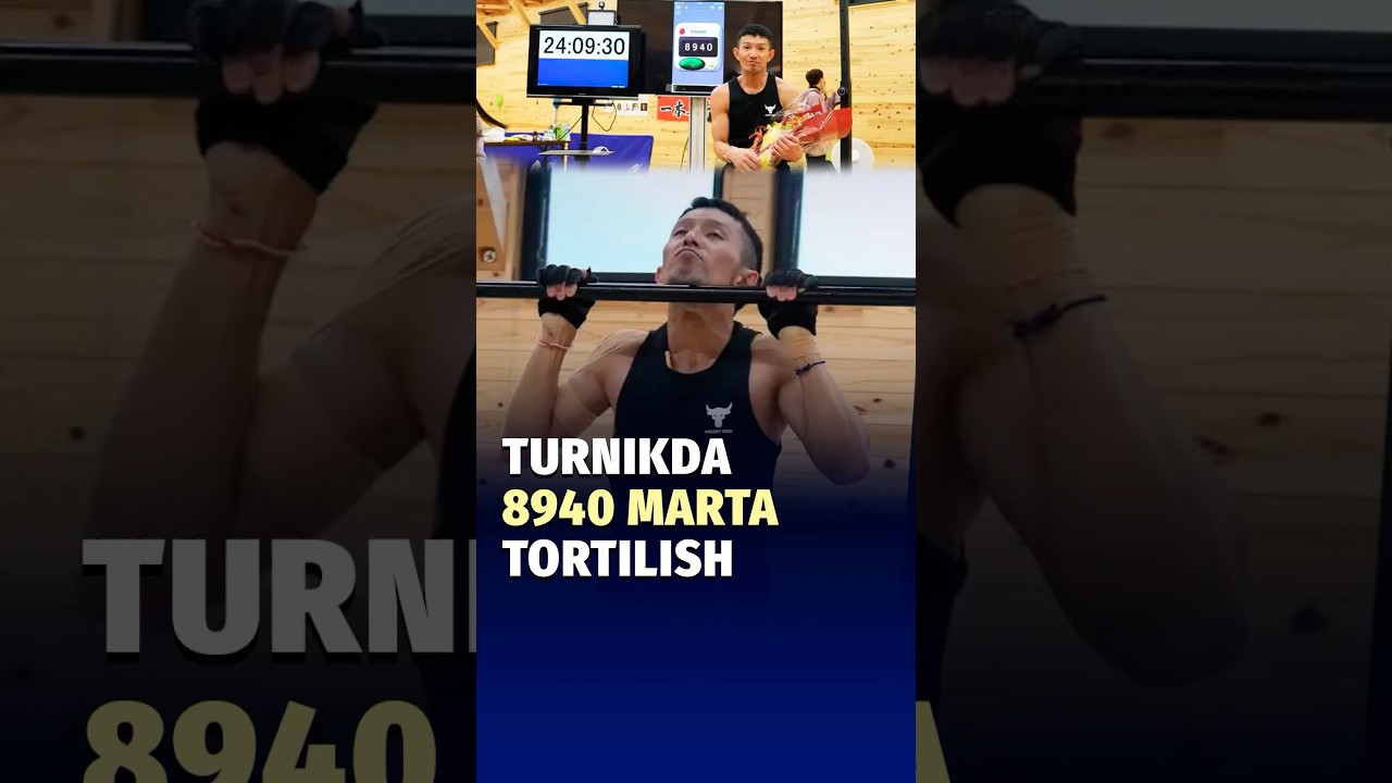 Yaponiyalik Kenta Adachi turnikda tortilish bo‘yicha jahon rekordini o‘rnatdi.