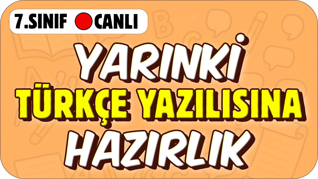YARINKİ TÜRKÇE YAZILISINDA ÇIKAR❗✍🏻 7. SINIF #2025
