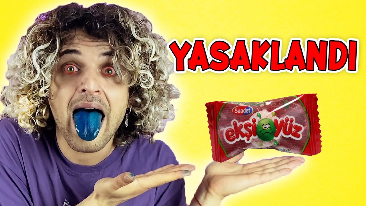 YASAKLANMIŞ 10 TEHLİKELİ ŞEKERİ DENEDİM ! *Sakın Yemeyin*