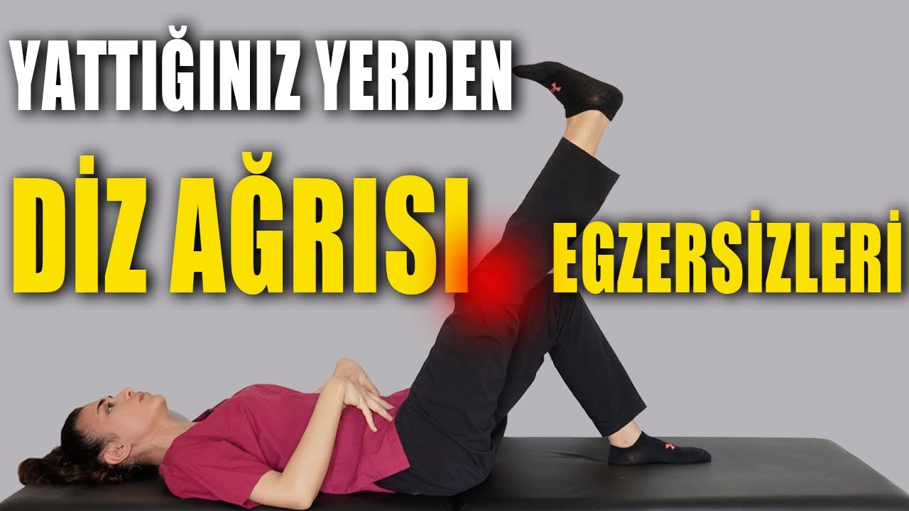 YATTIĞINIZ YERDEN DİZ AĞRISI EGZERSİZLERİ #aktifizyo #dizağrısı #fiziktedavi