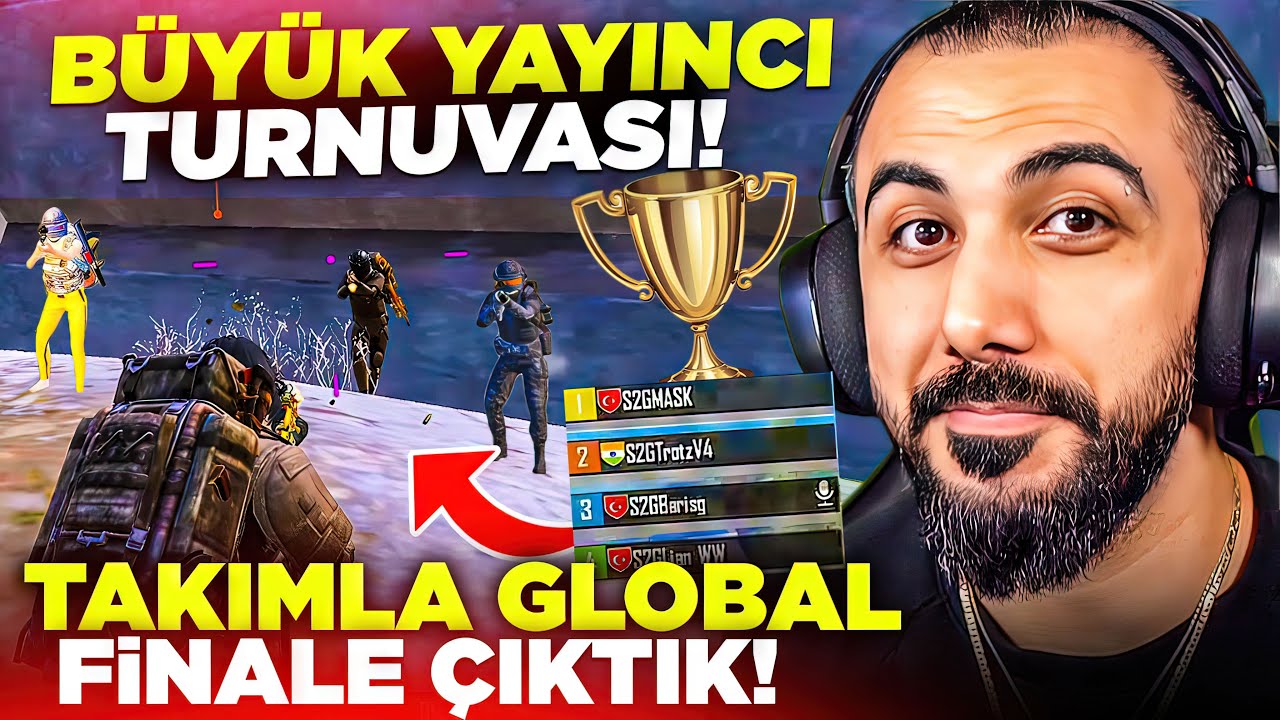 YAYINCILAR ARASI METRO TURNUVASI!! 😱 İLK DEFA OYNAYIP GLOBAL FİNALLERE ÇIKTIK!! | PUBG MOBILE