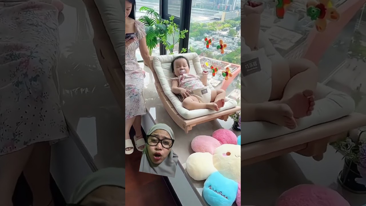 YeAY,,,,,,UNTUNG ADA KASUR GOYANG‼️ #baby #cute #cutest #cutebaby #funny #dubber