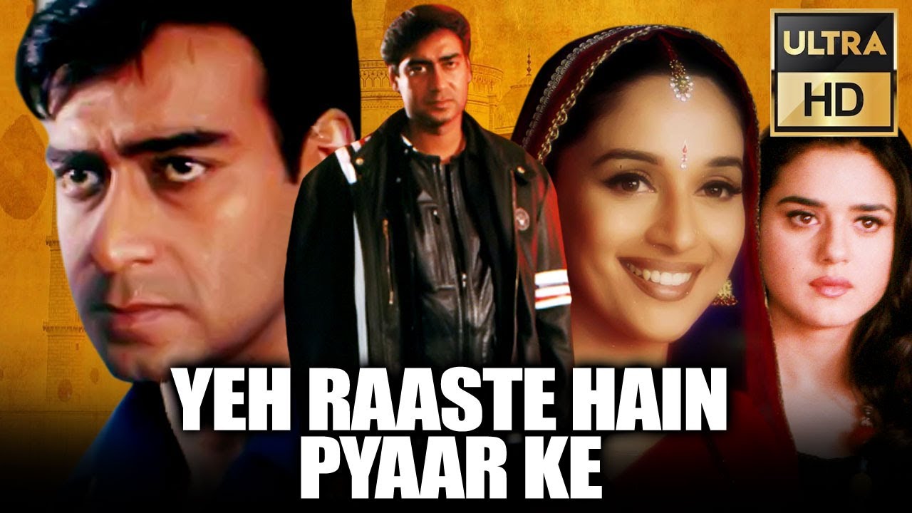 Yeh Raaste Hain Pyaar Ke (Ultra HD) - बॉलीवुड की रोमांटिक मूवी | Ajay Devgn, Madhuri Dixit, Preity