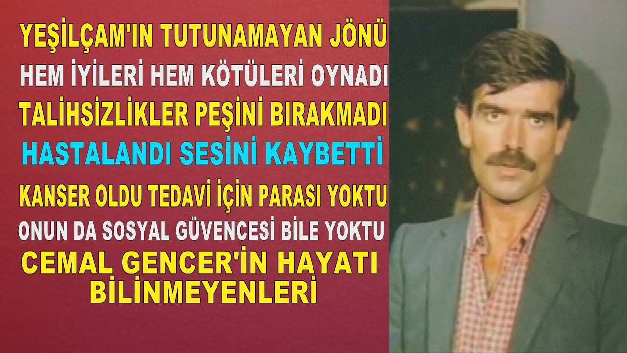 Yeşilçam'ın Talihsiz Jönü Cemal Gencer'in Ağlatan Sonu... Hastalıklar Peşini Bırakmadı..
