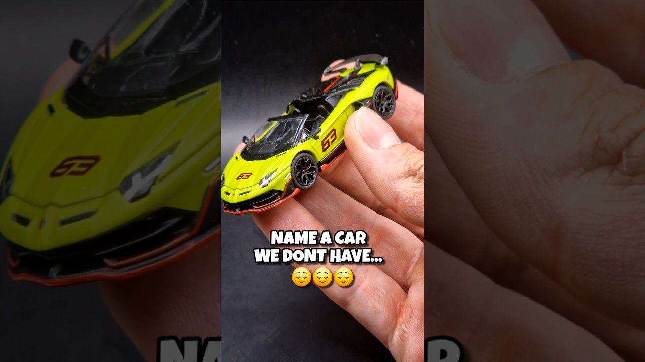 Yellow Lamborghini Aventador SVJ63?! - 😨 - NAME A CAR we don't have! | #lambo  #Shorts #Diecast
