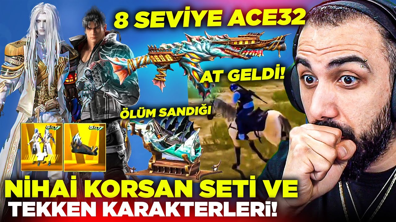 YENİ KORSAN NİHAİ SET VE TEKKEN 8 KARAKTERLERİ!! 😱 8 SEVİYE KORSAN ACE32 (EN İYİSİ) | PUBG MOBILE