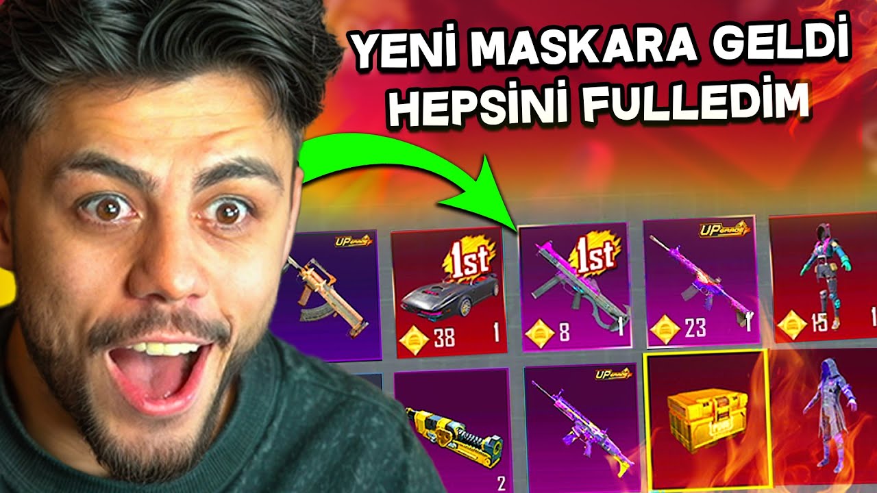 YENİ MASKARA SETİ GELDİ !! ( HEPSİNİ FULLEDİM ) - PUBG Mobile