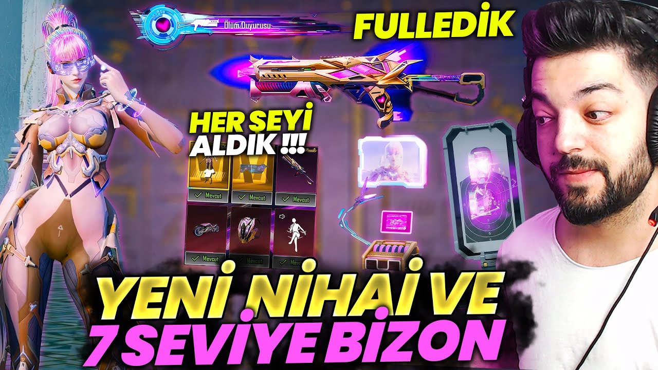 YENİ NİHAİ VE 7 SEVİYE BİZON GELDİ !! BİR İLK HASAR YİYİNCE BOZULAN SET - HER ŞEYİ ALDIK PUBG Mobile