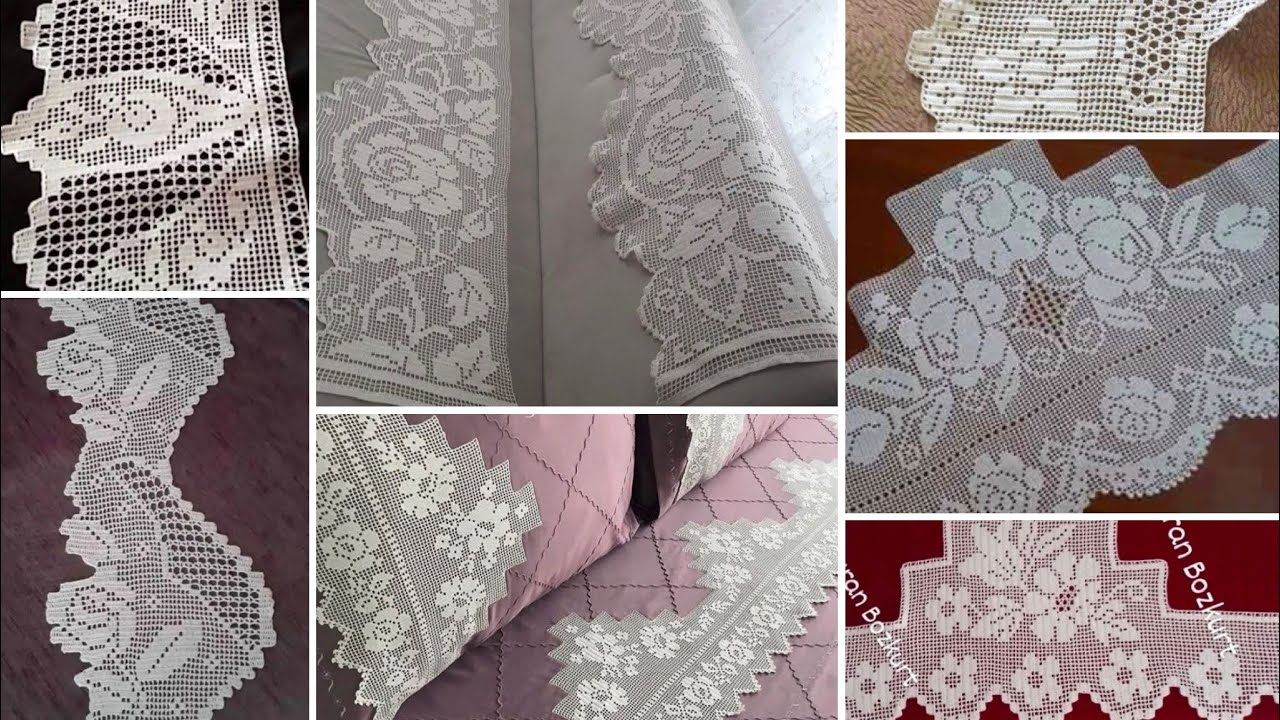 Yeni ‼️ Pike dantel modelleri, tığ işi ara dantel örnekleri, çeyizlik dantel nevresim takımları