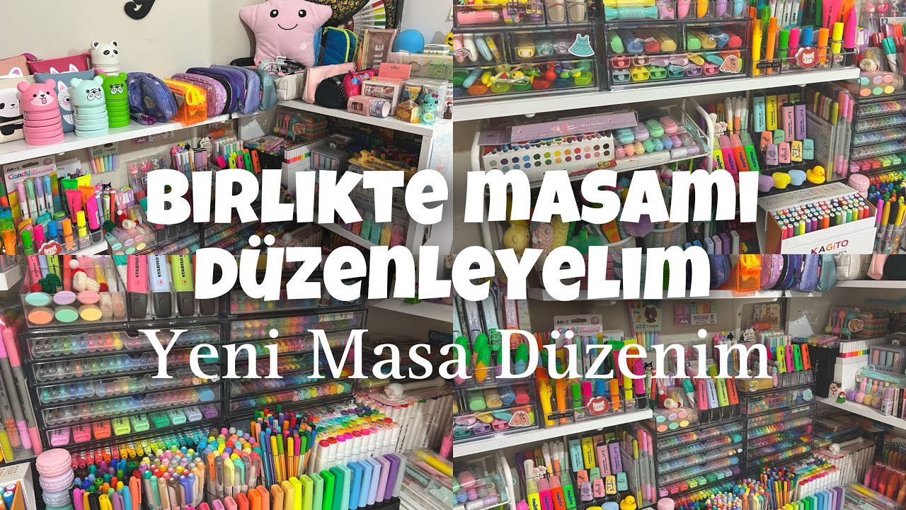 Yeni organizerim 😍 | Birlikte masamı düzenleyelim | Çalışma masası 🩷 | @comellashop 🥳