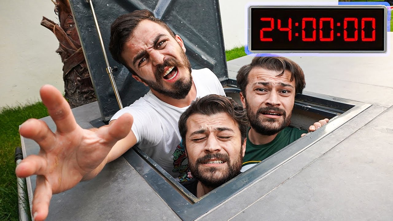 YERİN ALTINDA 24 SAAT KALMA YARIŞMASI!!