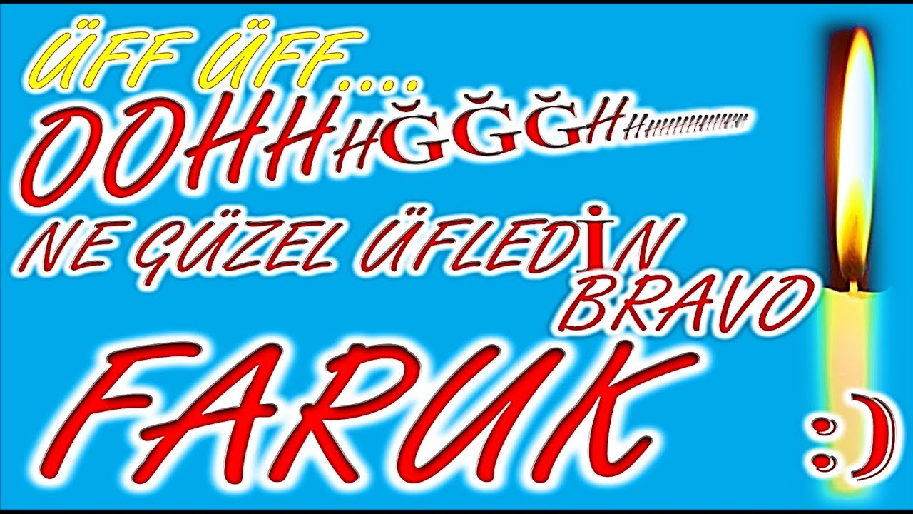 İyi ki Doğdun Faruk İsme Özel Komik Doğum Günü Şarkısı