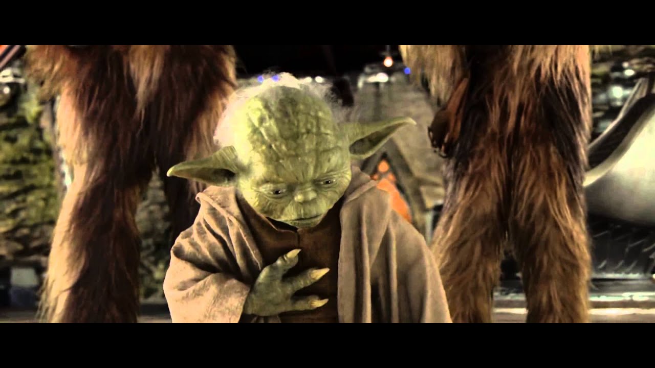 Yoda's reaction to Order 66 - Star Wars Episode III: Revenge of the Sith.