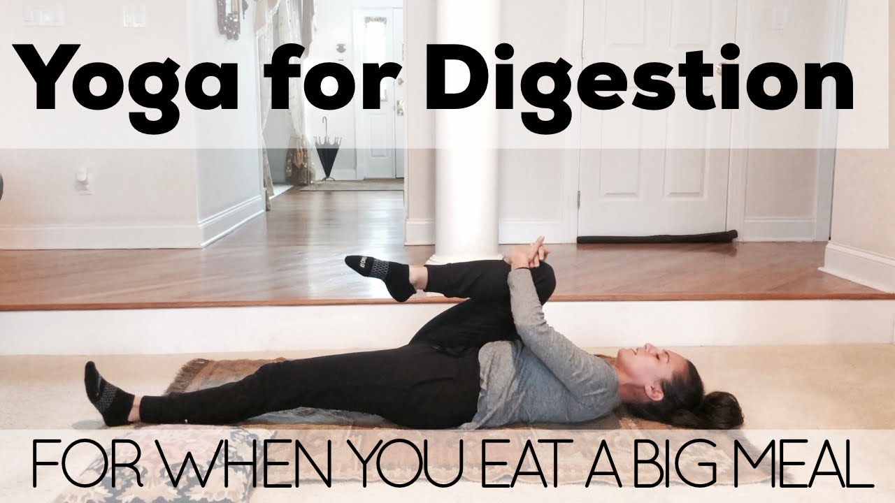 Yoga for Digestion | Yoga for After a Big Meal | Yoga with Maria