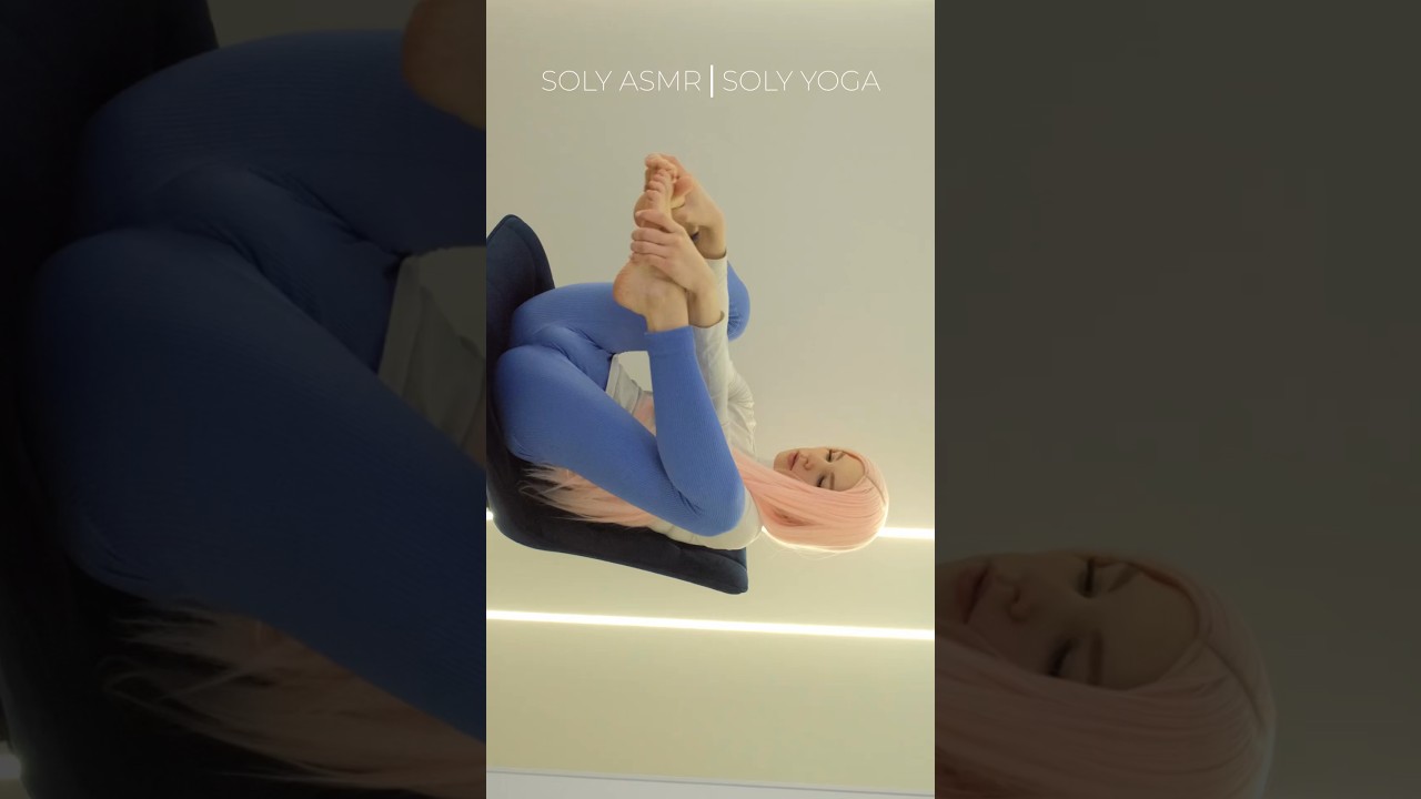 YOGA ON CHAIR | STRETCHING - SOLY ASMR | #shorts #yoga #stretching #relax #shortsrelaxing #flexible