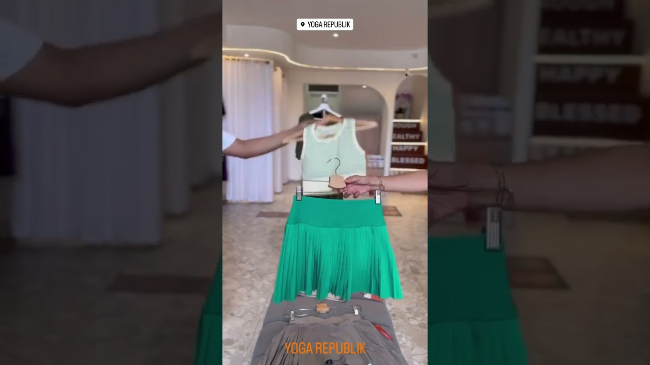 Yoga Republik Set #bra & #skirt #viralvideo #fashion #shortvideo #ytshorts #fyp #tennis #gym #yoga