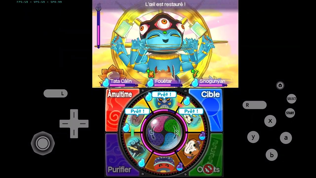 Yokai watch 2 - vs Filomène 60fps