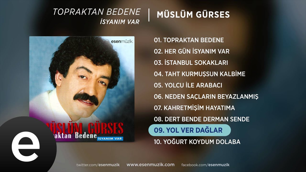 Yol Ver Dağlar (Müslüm Gürses) Official Audio #yolverdağlar #müslümgürses - Esen Müzik