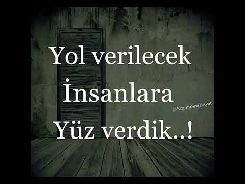 Yol verilecek insanlara yüz verdik affetmeyin size acı çektiren insanları