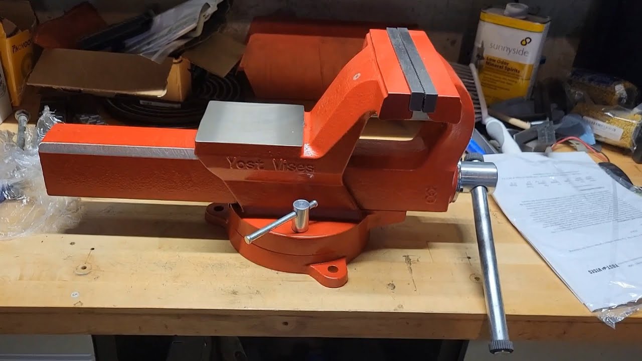 Yost ADI-8 Austempered Ductile Iron Bench Vise. Unboxing and walk-around.