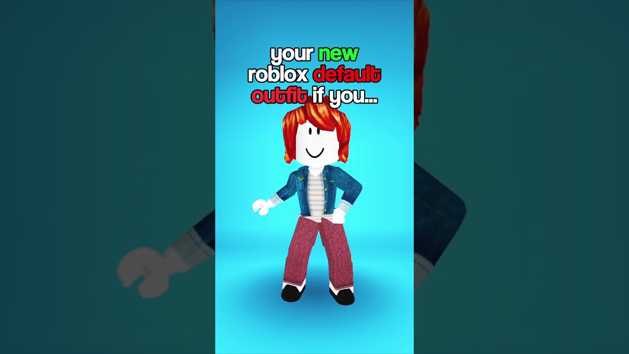 your new ROBLOX default outfit if you... #roblox #robloxshorts