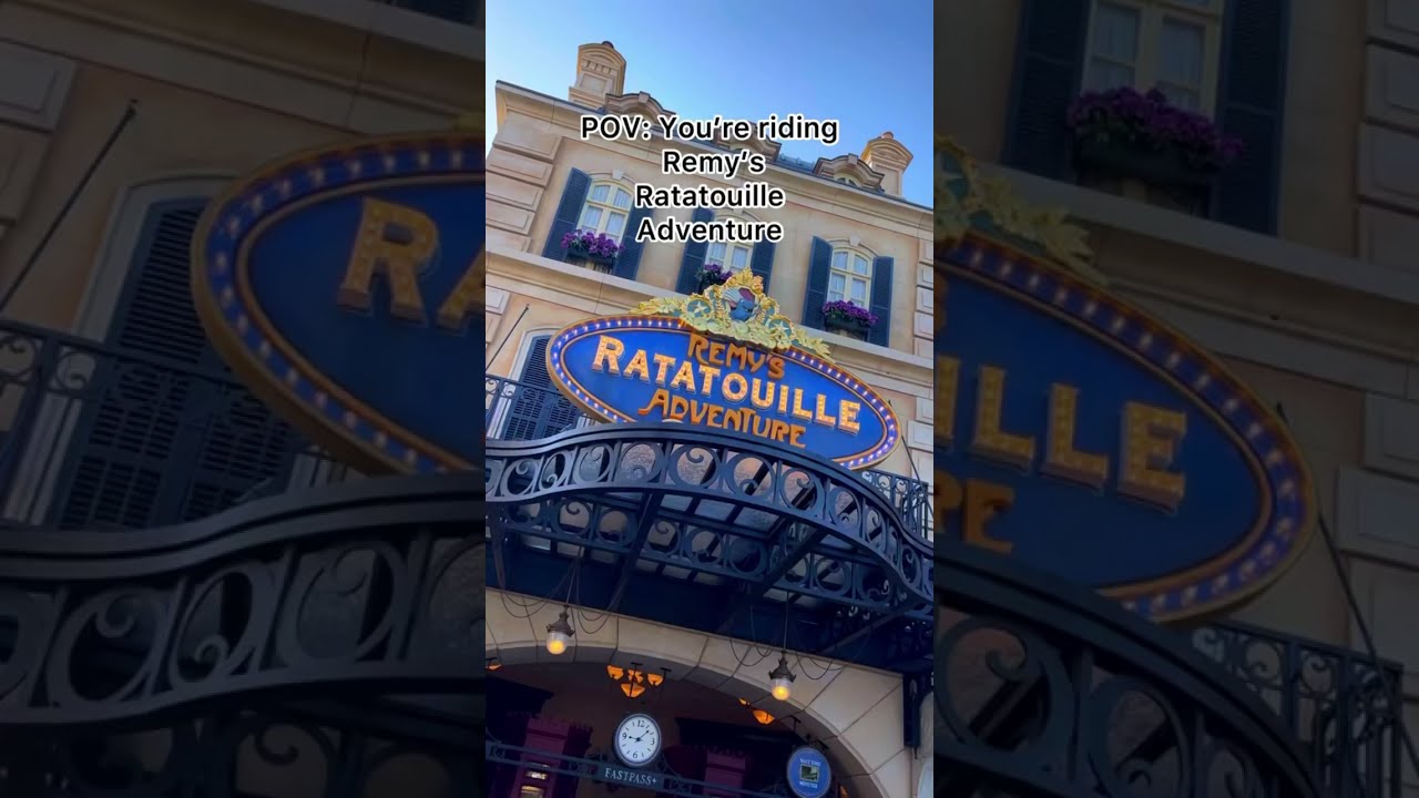 You’re riding Remy’s Ratatouille Adventure with us 🐀👨‍🍳✨ #DisneyWorld50 #DisneyWorld #POV #Shorts