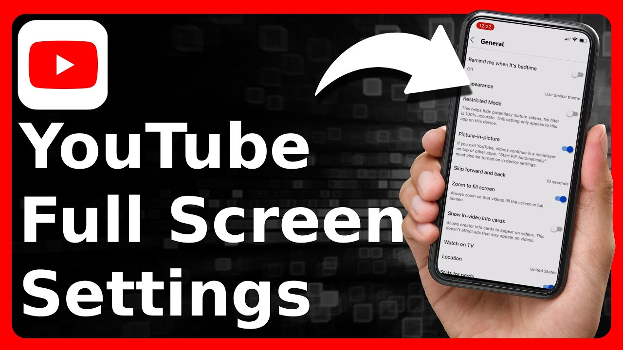 YouTube Full Screen Settings